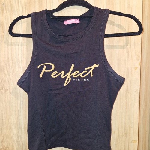 Pink Woman top black size M like new