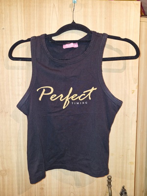 Pink Woman top black size M like new