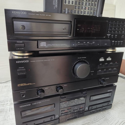 Kenwood AX-43 Stereo System with DP-730 CD Player and RC-M43 Remote