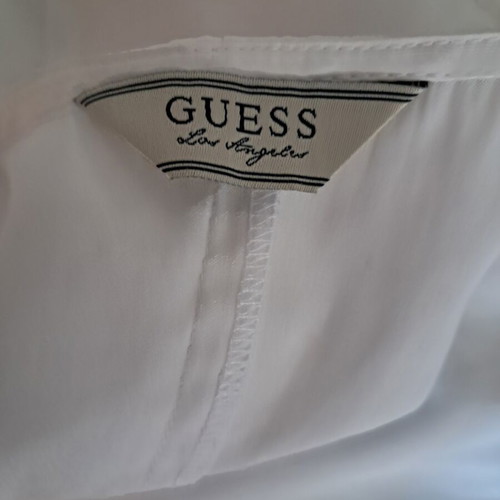 Guess blouse white, like new, oversized fit XS to medium