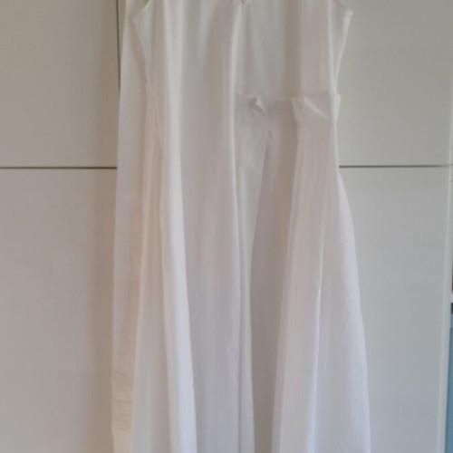 Summer dress Max&Co white poplin with matching belt like new