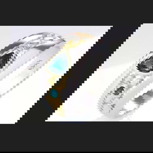 Сребърен пръстен размер 8 нов