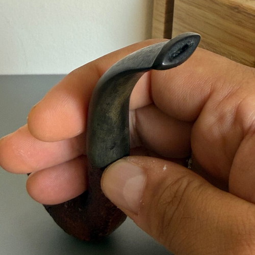 Duncan Sandblast A 47 Bent Billiard Briar Tobacco Pipe used, vintage