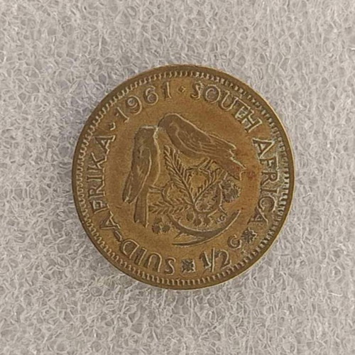 South Africa ½ Cent coin 1961 Jan van Riebeeck