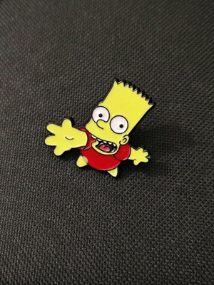 Bart Simpsons Pin inspired by Nirvana album like new