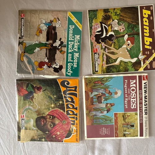 Viewmaster CDs used, pack of 4