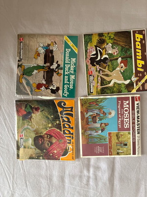 Viewmaster CDs used, pack of 4