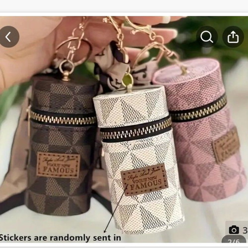 Mini retro wallet new, brown and pink