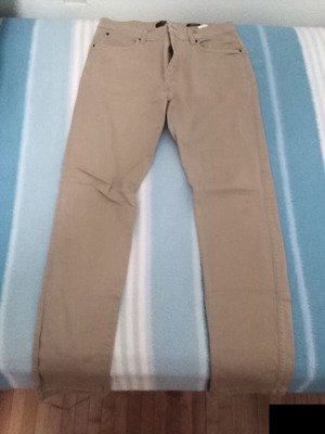 Bershka men's skinny pants beige size M used
