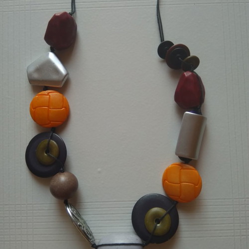 Pendant necklace multicolor new