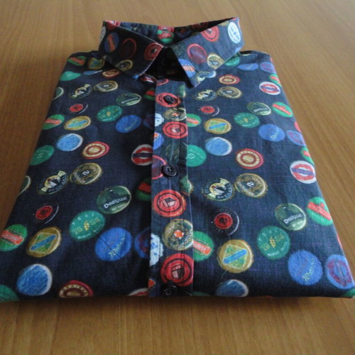 Desigual men's shirt XL like new, 100% cotton, colorful