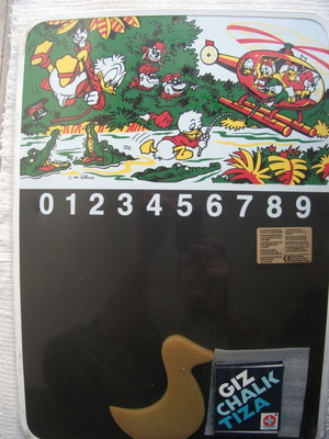 Disney school board 1987 new with sponge and chalk