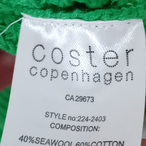 Coster Copenhagen green sweater like new, size S