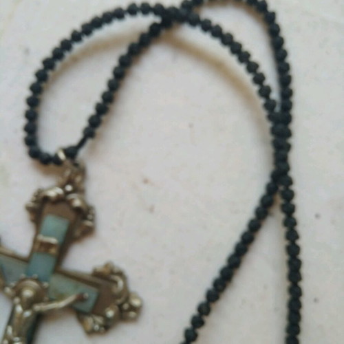 Cross with komboskini like new