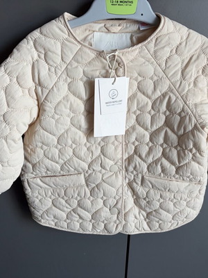 Zara quilted jacket new with tags, water repellent, beige, size 92cm