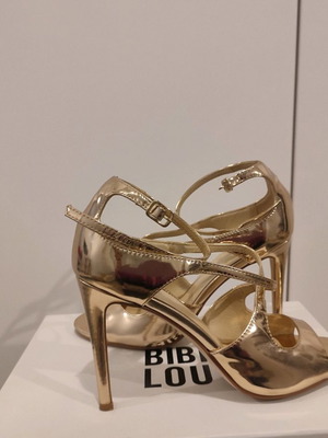 Bibi Lou pink gold sandals used, size 39
