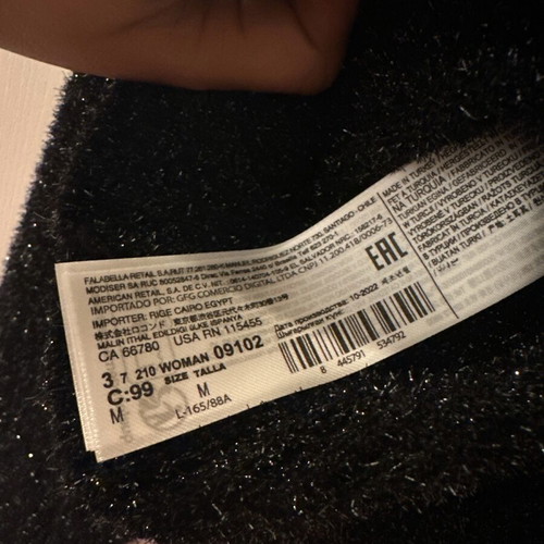 Mango medium black winter shirt like new
