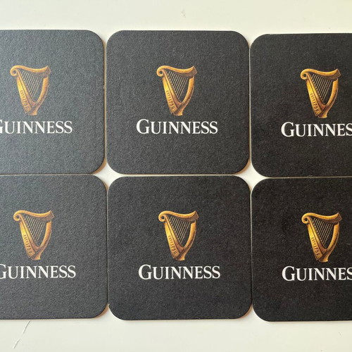 Guinness beer coasters set of 6 new