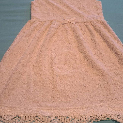 H&M dress used, white guipure, size 122 cm for 8 years old