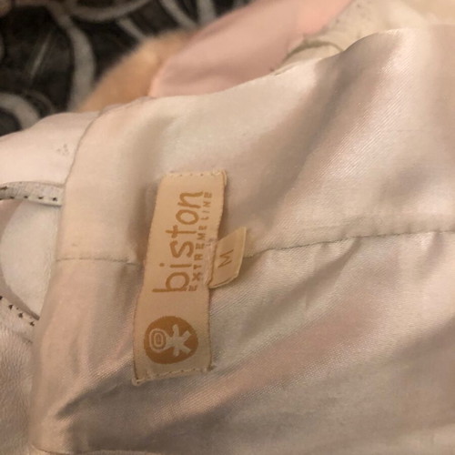 Biston leather jacket white used, needs repainting, size M