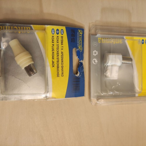 Various cables and adapters used