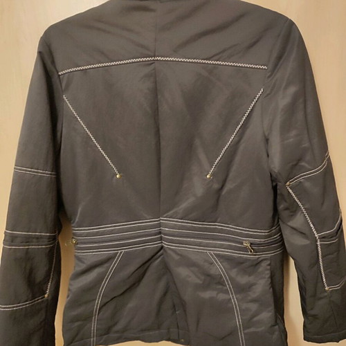 Leonard's brown jacket size L like new with beige stitching