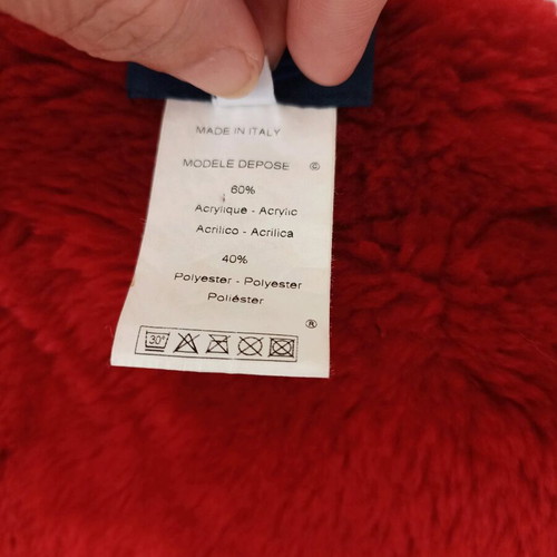 Kenzo women's coat red with floral motif like new, size S