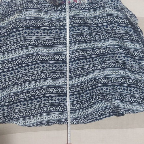 Attrattivo women's strap blouse like new, blue and white