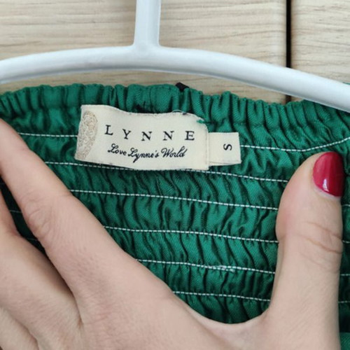 Lynne Emerald Green Satin High-Waisted Skirt new size M/38/10