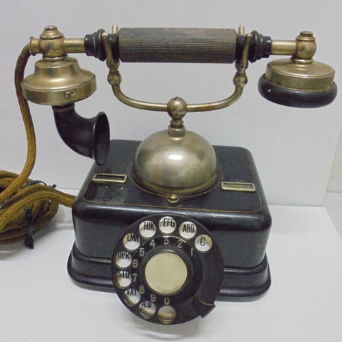 KTAS vintage Danish rotary telephone, Copenhagen design