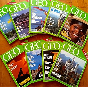περιοδικό GEO, 9 τεύχη, γαλλική έκδοση