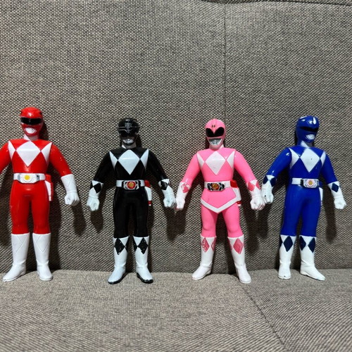 Power Rangers Zyurangers set of 4 Bandai 1992 used figures
