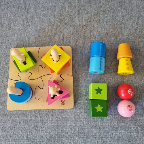 Hape wooden educational toys set of 2 like new