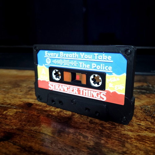 The Police Stranger Things Every Breath You Take cassette with Spotify code like new