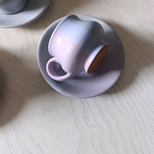 Ceramic coffee cups like new, set of 3