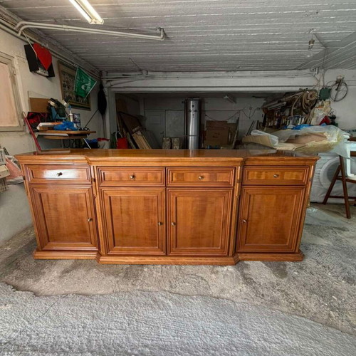 Buffet with mirror made of walnut like new