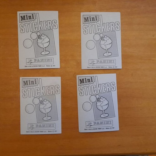 Mini Panini 1987 like new, pack of 6 collectible pieces