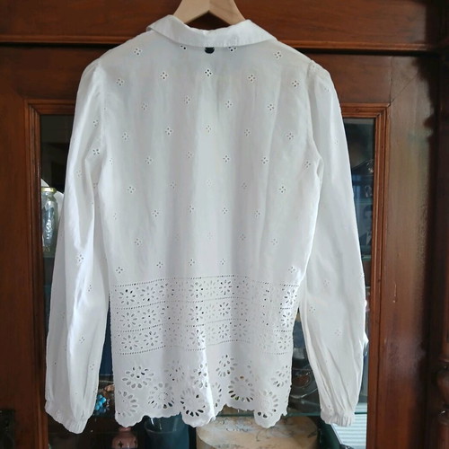 BSB Kippur Lace Shirt New Size M White