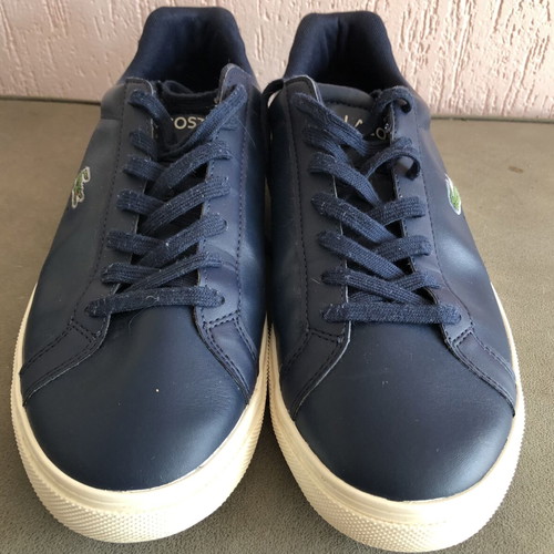 Lacoste men's dark blue sneakers, casual style