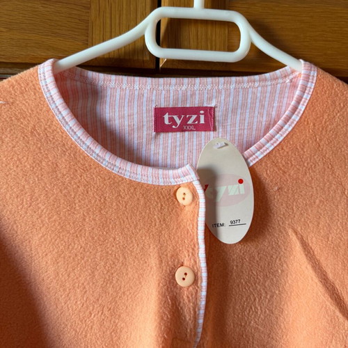 Orange fleece pajamas set new, size XXXL