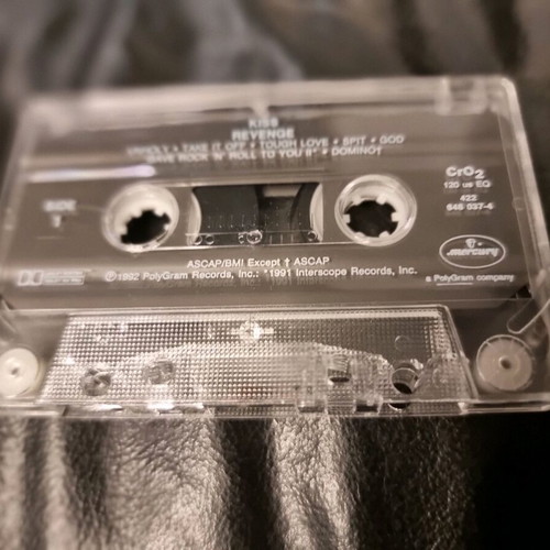 KISS Revenge cassette tape used, rock