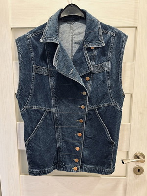Fame Istanbul denim vest like new, vintage style, blue
