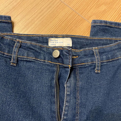 Bershka skinny high-waist jeans size M blue new