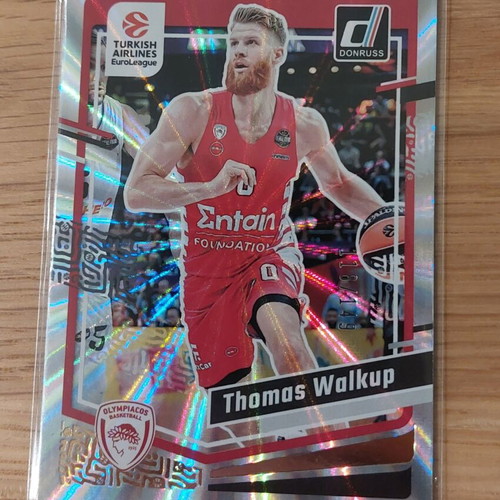 Thomas Walkup Panini Donruss Euroleague 2023-2024 holo laser card like new