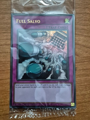 Full Salvo LART Lost Art Promos Yu-Gi-Oh! card, ultra rare limited edition