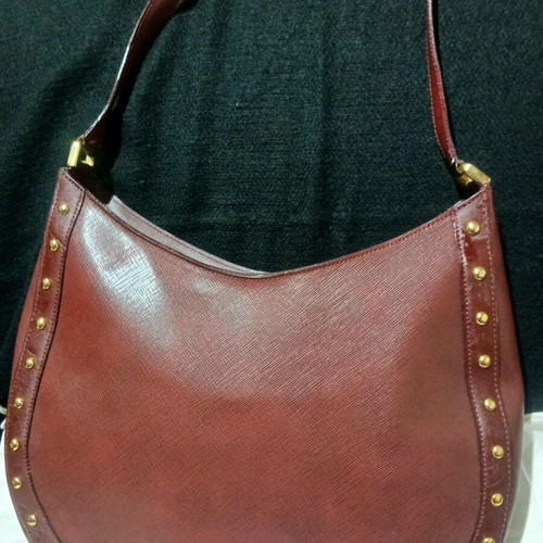 Rocco Barocco women's shoulder bag, burgundy