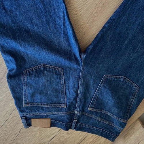 Zara Blue Denim Jeans Size 42 New
