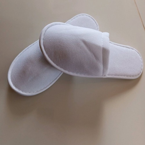 Disposable new slippers, pack of 5, white, one size