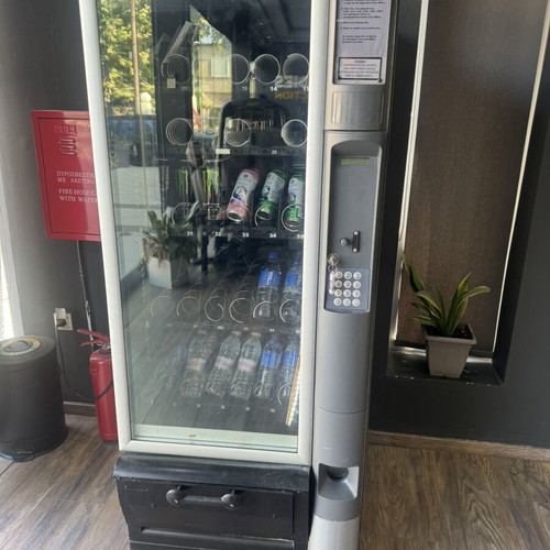 Necta Snakky vending machine used, snack and beverage dispenser