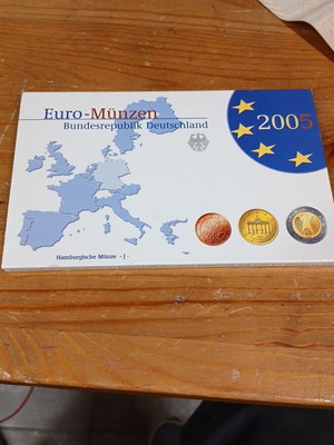 Σετ νομισμάτων Γερμανίας ευρώ 2005 σαν καινούργιο